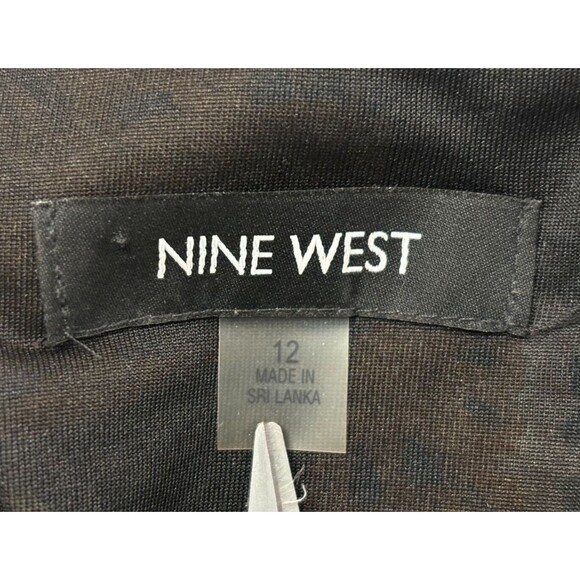 Nine West Dress‎ Size 12 Butterfly Sleeveless V Neck Drop Waist Short Pleated - Picture 10 of 11